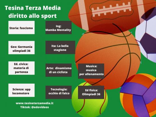 Tesina Diritto allo sport