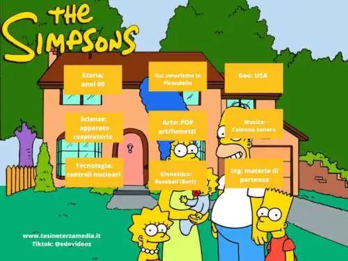 Tesine terza media The Simpsons