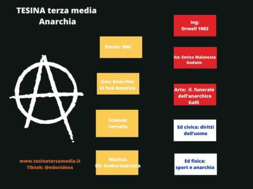 Tesine terza media Anarchia
